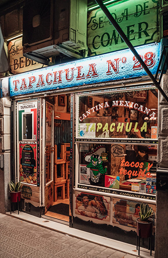 Cantina mexicana Tapachula fachada