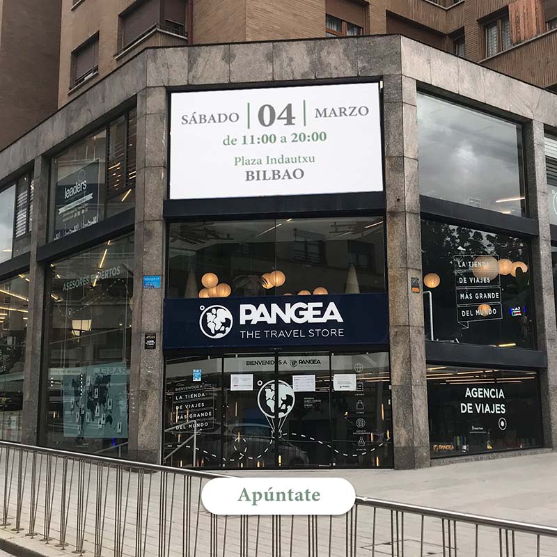 tienda de la agencia de viajes Pangea en Bilbao