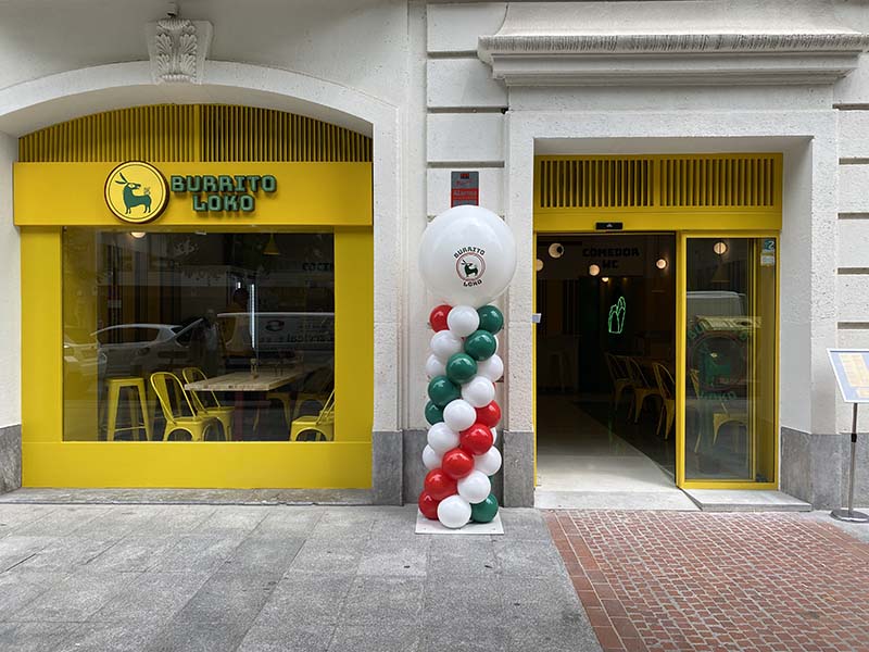 Burrito Loko exterior de su restaurante en Bilbao