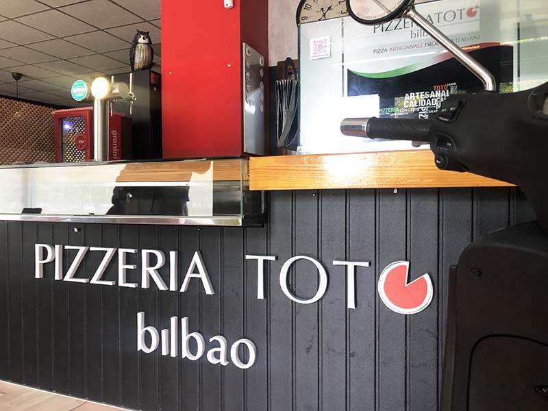 barra de Toto Bilbao para llevar Pizzas artesanas