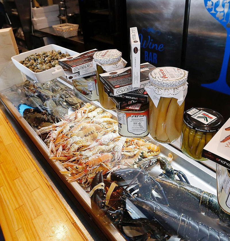 marisco del restaurante La Taska de Isozaki