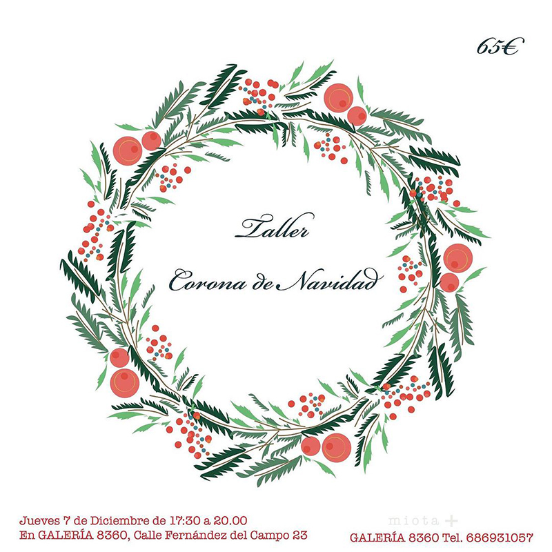 talleres de navidad en Galería 8360