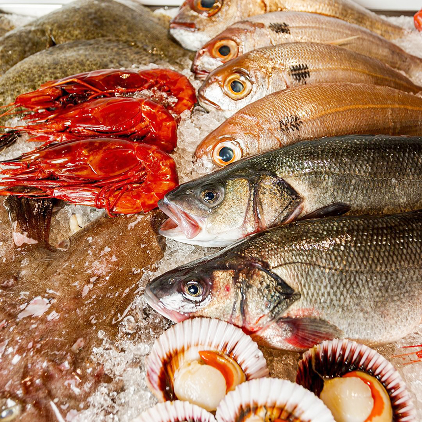 pescado fresco de restaurante Portuondo