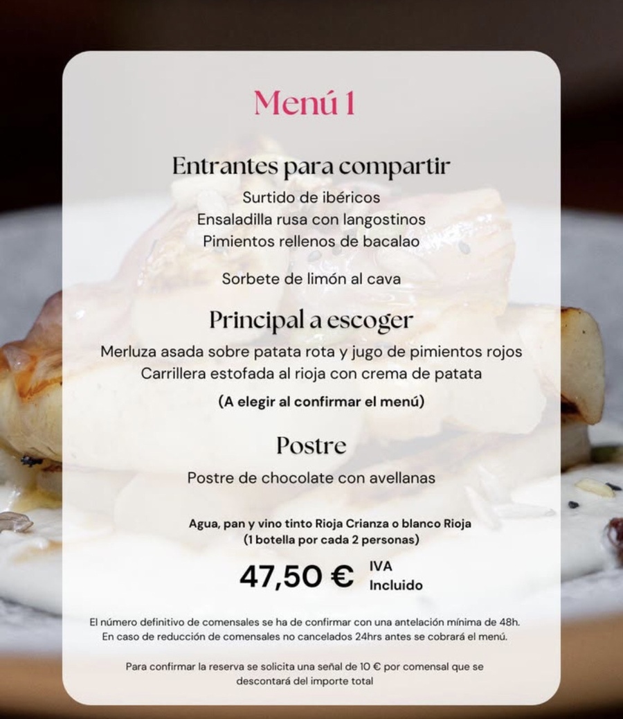 Menús de navidad en Lurrina Bilbao