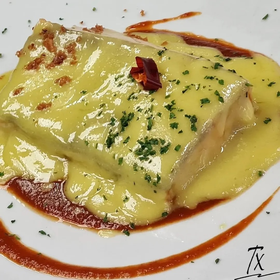 Un bacalao a pilpil de primera calidad, insuperable