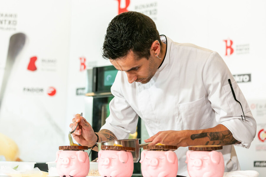 chef del Boroa de Amorebieta; Andoni Pérez tercer puesto ene l concurso de pintos de Bizkaia