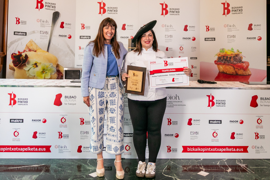 Ainara Arce es la ganadora de Pintxos de Bizkaia de la categoría tradicional